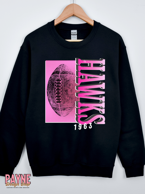 Retro Color Hawks Football