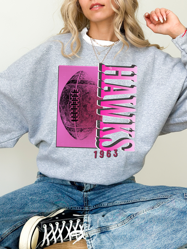 Retro Color Hawks Football
