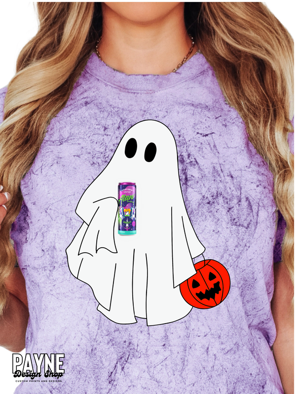 Tie Dye Purple Energy Drink Ghost