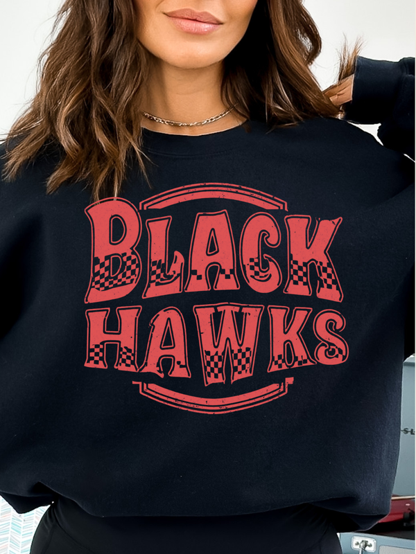 Retro Checkered Blackhawks