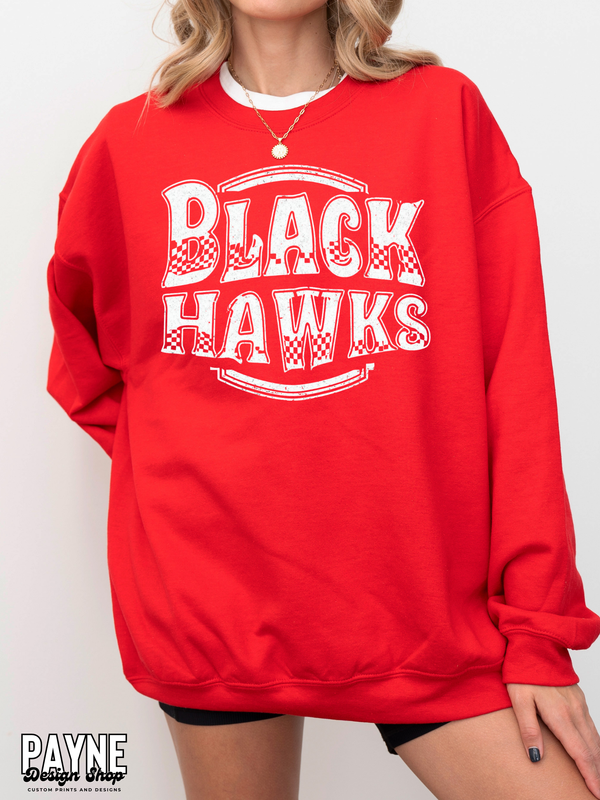 Retro Checkered Blackhawks