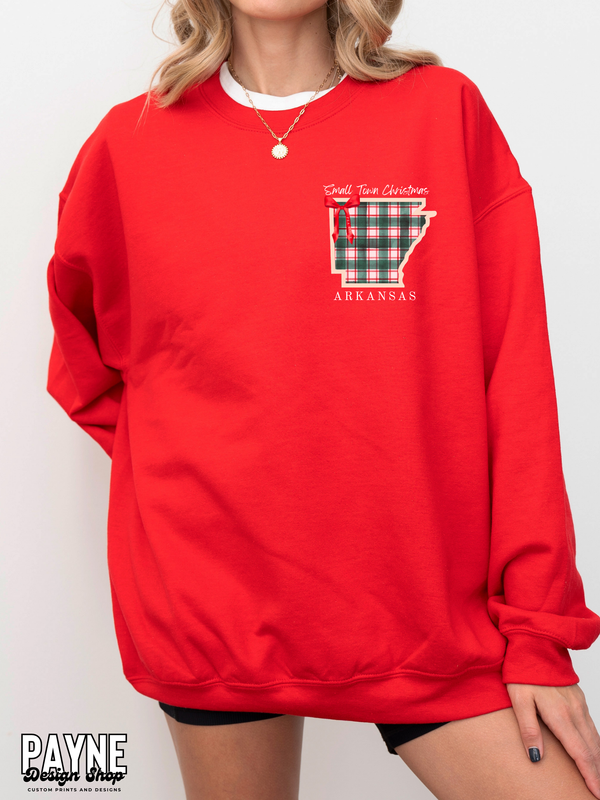 Small Town Christmas Crewneck Sweatshirt