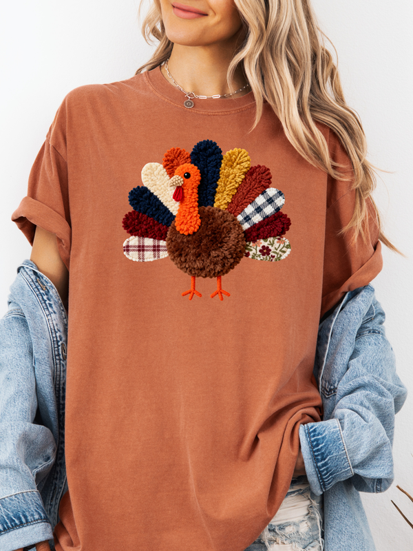 Faux Yarn Turkey