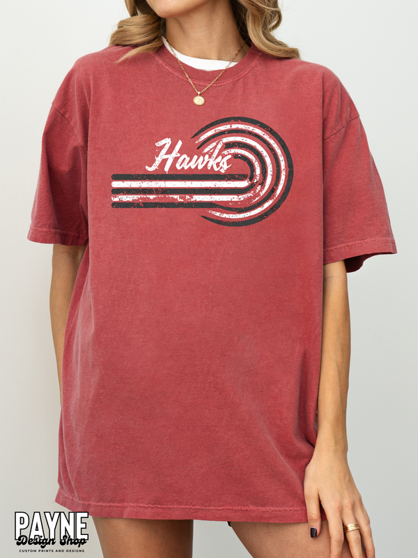 Distressed Retro Hawks