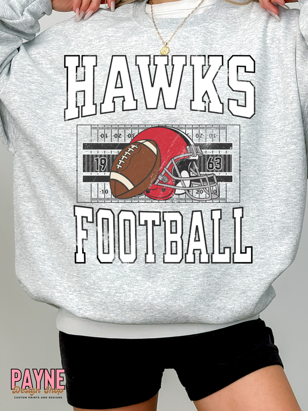 Hawks Football -Retro Design