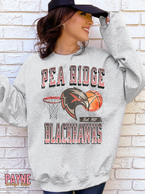 Retro Pea Ridge Blackhawks