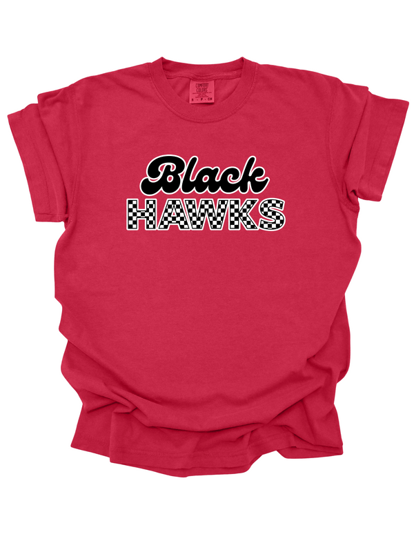 Checkered Blackhawks Tshirt