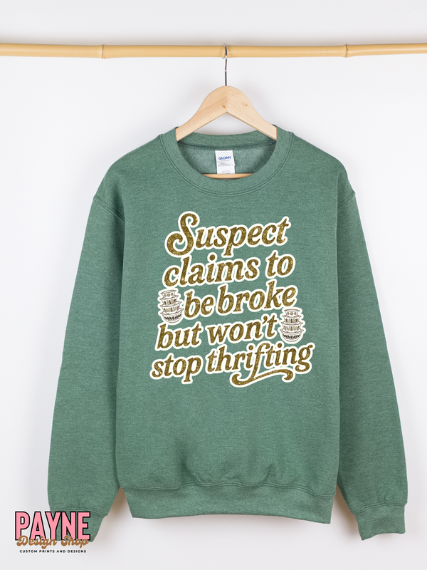 Suspect Can't Stop Thrifting